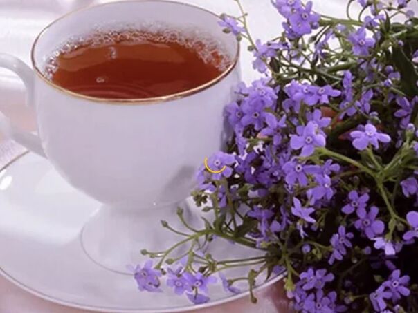 Tea with basil